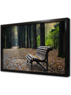 Tablosan Sonbahar Çerçeveli Cam Tablo