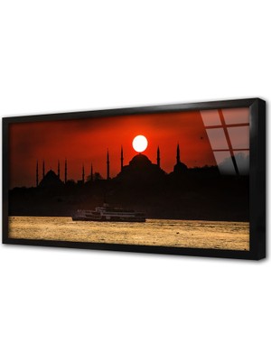 Tablosan Istanbul Sultanahmed Cami Çerçeveli Cam Tablo
