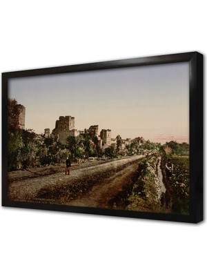 Tablosan Eski Istanbul Çerçeveli Cam Tablo