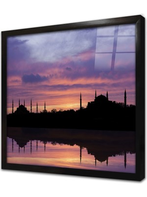 Tablosan Istanbul Sultanahmed Cami Çerçeveli Cam Tablo