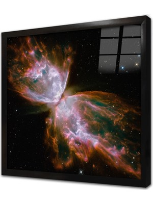 Tablosan Uzay Teleskobu Görüntüleri Çerçeveli Cam Tablo