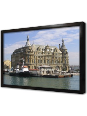 Tablosan Haydar Paşa Garı Çerçeveli Cam Tablo