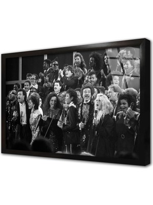 Tablosan We Are The World Posteri Çerçeveli Cam Tablo