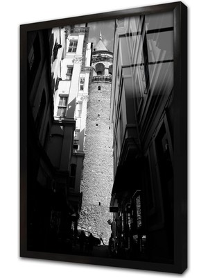 Tablosan Istanbul Galata Kulesi Çerçeveli Cam Tablo