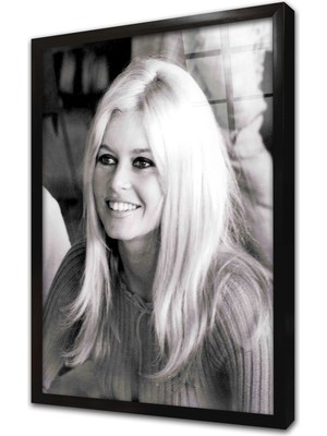 Tablosan Birigitte Bardot Çerçeveli Cam Tablo