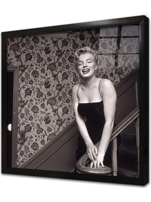 Tablosan Marilyn Monroe Çerçeveli Cam Tablo