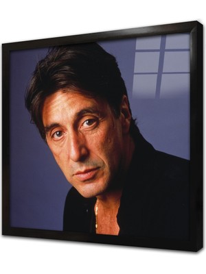 Tablosan Al Pacino Çerçeveli Cam Tablo