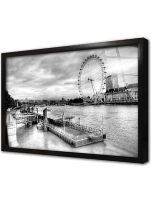 Tablosan Ingltere Golden Eye Çerçeveli Cam Tablo