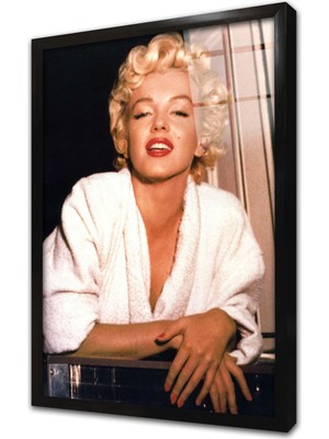 Tablosan Marilyn Monroe Çerçeveli Cam Tablo