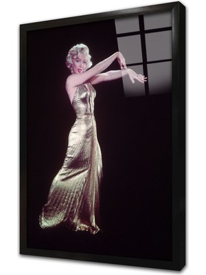 Tablosan Renkli Marilyn Monroe Çerçeveli Cam Tablo