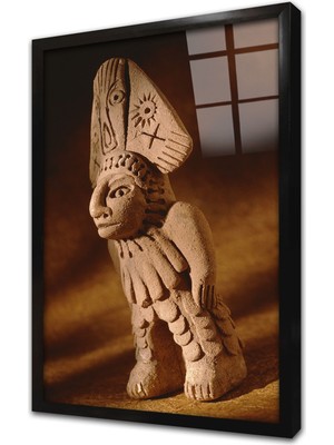 Tablosan Heykel Obje Çerçeveli Cam Tablo