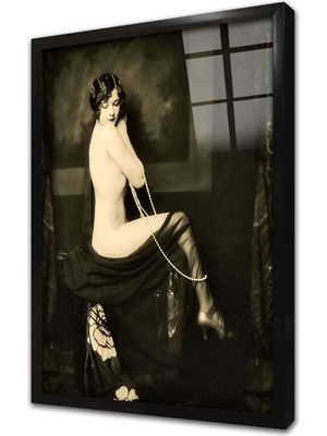 Tablosan Ziegfeld Girls Çerçeveli Cam Tablo