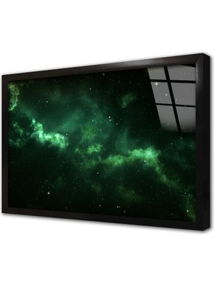 Tablosan Uzay Teleskobu Görüntüleri Çerçeveli Cam Tablo