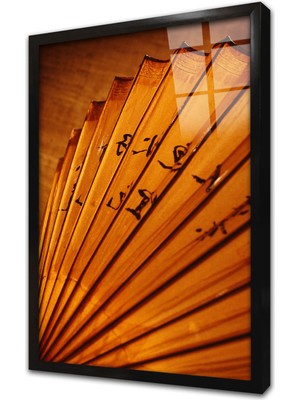 Tablosan Yelpaze Çerçeveli Cam Tablo