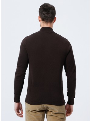 Dockers A1106-0004 Bisiklet Yaka Standart Kalıp Düz Bej Erkek Sweatshirt