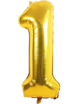 Dipak Azfahomestore Gold Renk 1 Rakam Folyo Balon 16 Inç 40 cm