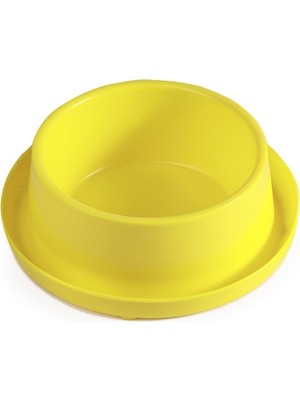 Miapet Plastik Kedi-Köpek Mama ve Su Kabı 400 ml Sarı