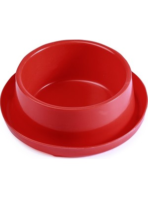 Miapet Plastik Kedi-Köpek Mama ve Su Kabı 400 ml Kırmızı