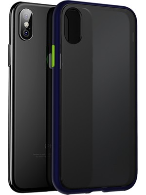 Bikapak Elit Enigma Apple iPhone Xs/x Mavi Kapak