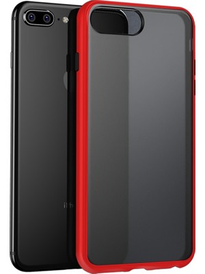 Bikapak Elit Enigma Apple iPhone 7/8 Plus Full Kırmızı Kapak