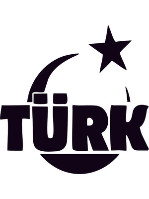 Gkevim Ay Yıldız Türk Yazısı Araç Sticker
