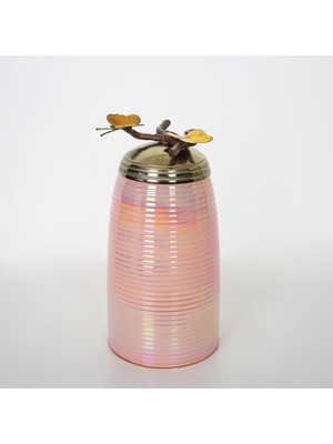 Vitale Yakut Cam Büyük Dekoratif Obje