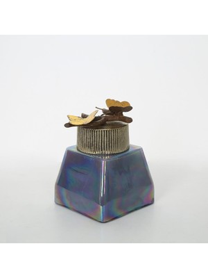 Vitale Turkuaz Cam Küçük Dekoratif Obje