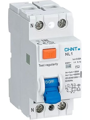 Chint Nl1 Serisi Ac Tipi 2X25A Kaçak Akım Rölesi 6ka 300MA 200218