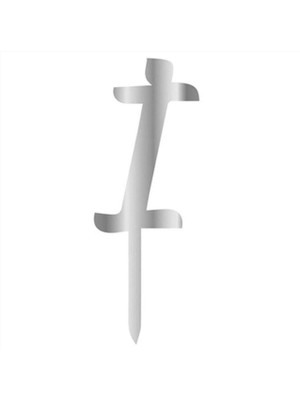 Pastaland Aynalı Gümüş Pleksi I Harfi