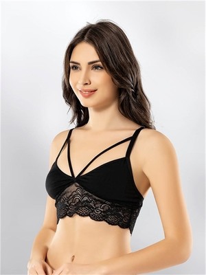 Kota Kota Askı Detaylı Dantelli Büstiyer TM6342