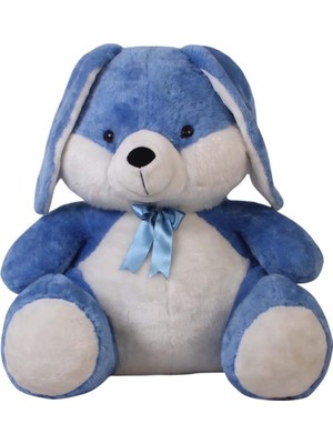 Bambi Peluş Tavşan Küçük Boy Mavi Peluş 45 cm