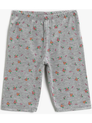 Koton Kız Çocuk Çiçekli Kısa Tayt