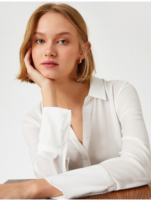 Koton Kadın Uzun Kollu Gömlek