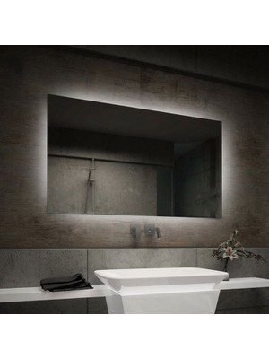 Global Led Mirror 60 x 80 cm Ledli Ayna Dresuar Hol Koridor Duvar Salon Banyo Wc Ofis Çocuk Yatak Odası Boy