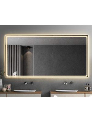 Global Led Mirror 60 x 80 cm Ledli Ayna Dresuar Hol Koridor Duvar Salon Banyo Wc Ofis Çocuk Yatak Odası Boy