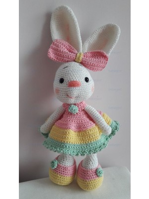 by BebekOdam Organik Kız Örgü Amigurumi Oyuncak Bebek