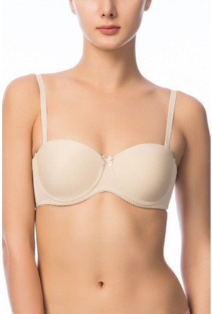 Nbb Women's Gray 351 Combed Cotton Gathering Bra - Hepsiburada Global