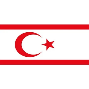 Masaüstü Kktc Bayrağı Masa Bayrağı 15 x 23 cm