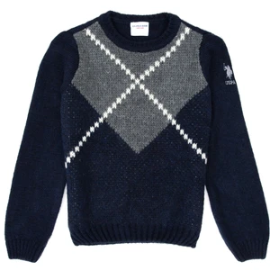 U.S. Polo Assn. Erkek Çocuk Lacivert Triko Kazak 50237674-VR033