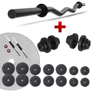 Z Bar Dambıl Seti ve Fitness Ağırlık Seti 85 kg