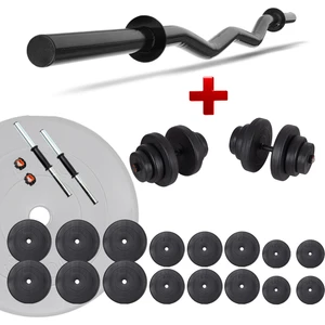 Z Bar Dambıl Seti ve Fitness Ağırlık Seti 105 kg