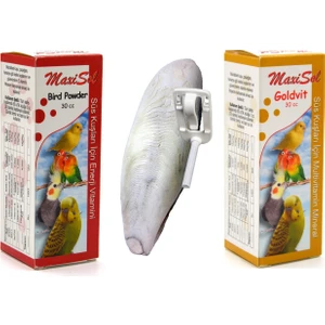 Goldvit 30 cc Ötüm ve Enerji  + Birdpowder 30 cc + Kalamar Kemiği 30GR Sıcacık Kuş Vitamin Seti