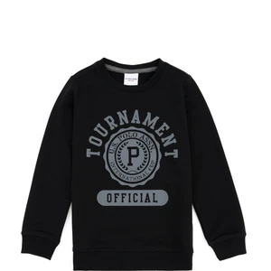 U.S. Polo Assn. Erkek Çocuk Siyah Sweatshirt