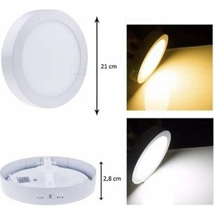 18W Sıva Üstü Yuvarlak LED Panel Armatür CT-5233 Beyaz Işık