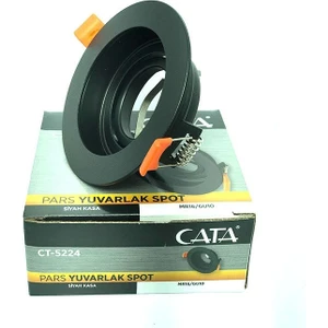Pars Yuvarlak Spot Boş Siyah Kasa CT-5224