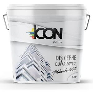Icon Silikonlu Mat Beyaz Dış Cephe Boyası 7,5 Lt