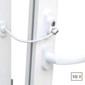 Pencere Emniyet Kilidi Çocuk Kilidi Halatlı Pvc 10 Adet