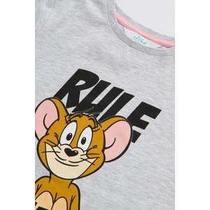 Çok Renkli Kız Çocuk Lic Tom& Jerry Dad 2li Pijama Takımı