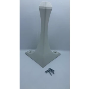 Lükens 28X16X16 cm Beyaz Plastik Puf-Sehpa Ayağı 4 Adet