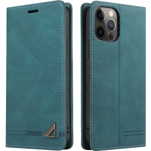 Apple iPhone 11 Pro Için Premium Vintage Pu Deri Kılıf Mat Cüzdan Çevirme Standı Kapağı Mavi (Yurt Dışından)
